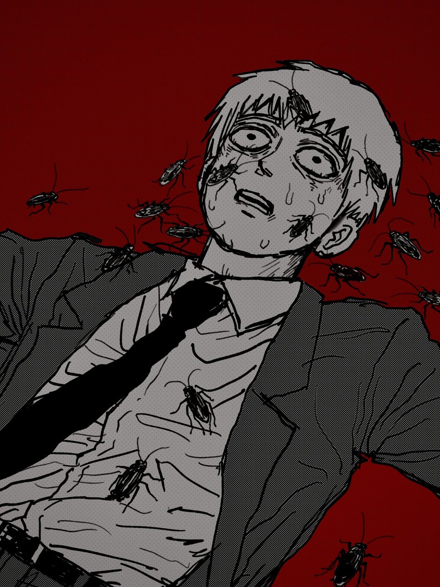 ⚠️⚠️🪳蟑螂爬脸🪳⚠️⚠️
If you are afraid of cockroaches🪳, please do not look at this picture. 
#霊幻新隆