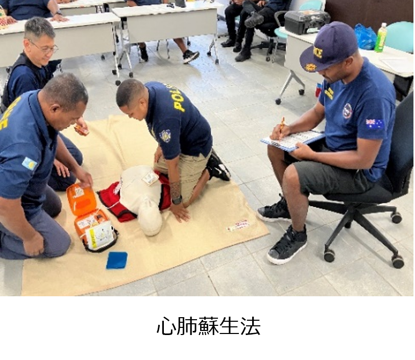 JCG_koho's tweet image. ＃海上保安庁 は12/6～12/18の間、 笹川平和財団（#SPF ） の枠組みを通じてMobile Cooperation Team  ( #MCT )を #パラオ に派遣し、パラオ海上保安機関（ ＃DMSFWP）に対して、国際法や空気呼吸器取扱い訓練等の救難分野に関する能力向上支援を行いました。
kaiho.mlit.go.jp/mission/kokusa…