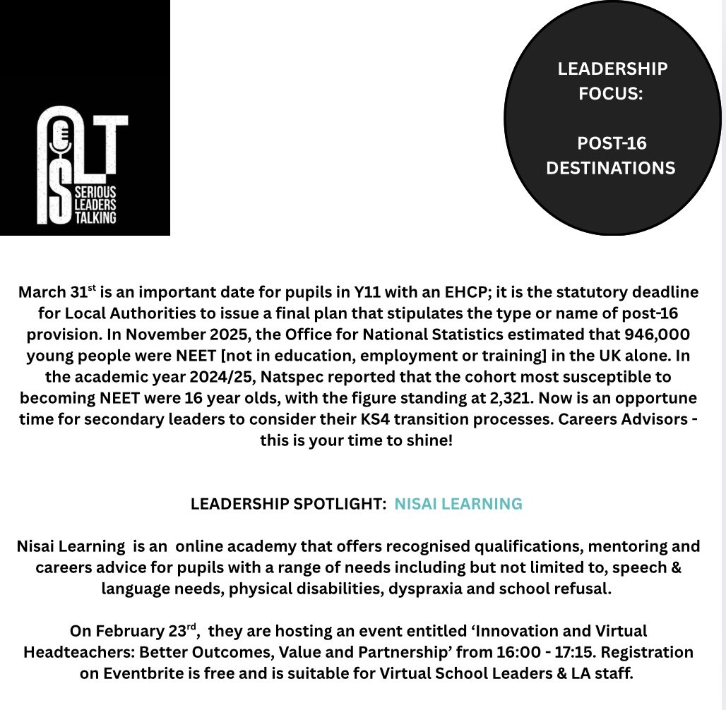 #Careers #MondayMotivation #SEND