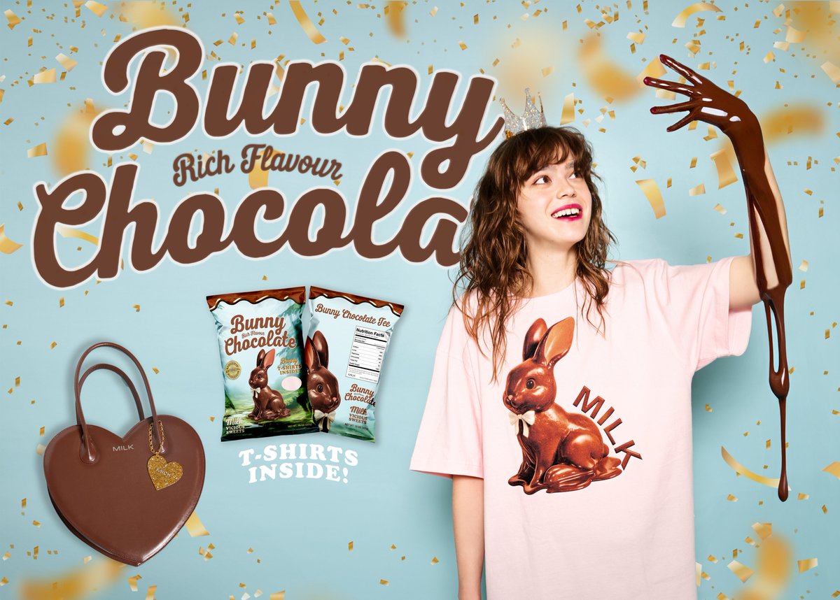 ? Valentine Special ? Love Bunny T & Special Heart Bag MILKから 