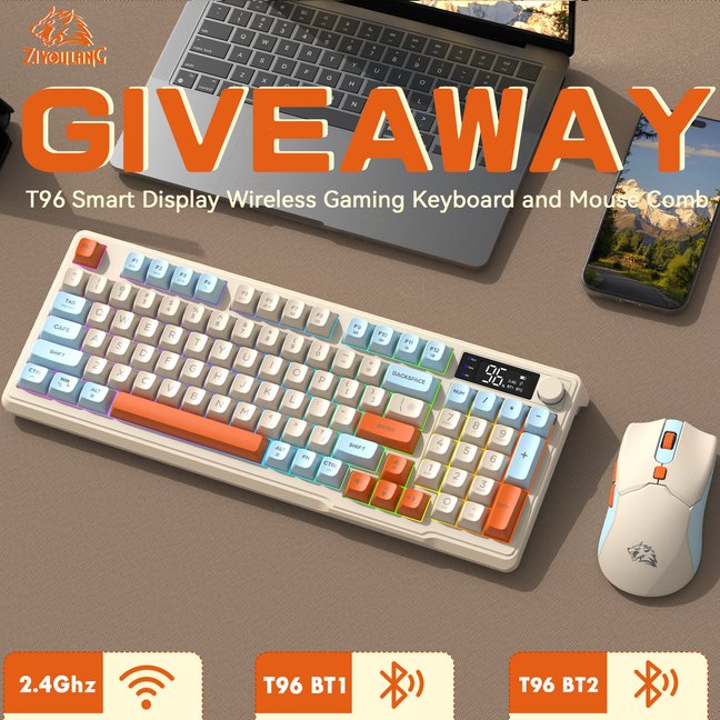 🎮 GIVEAWAY ALERT! Win the T96 SMART DISPLAY Gaming Combo

HOW TO ENTER:
1️⃣ Retweet &amp; Like
2️⃣ Follow me
3️⃣ Tag a friend &amp; Comment

🏆 Winner announcement: 【2026/01/25】

👉 Where to buy:
Amazon US: a.co/d/b25m45C
Amazon CA: a.co/d/86xrjLs
#Giveaway #keyboard