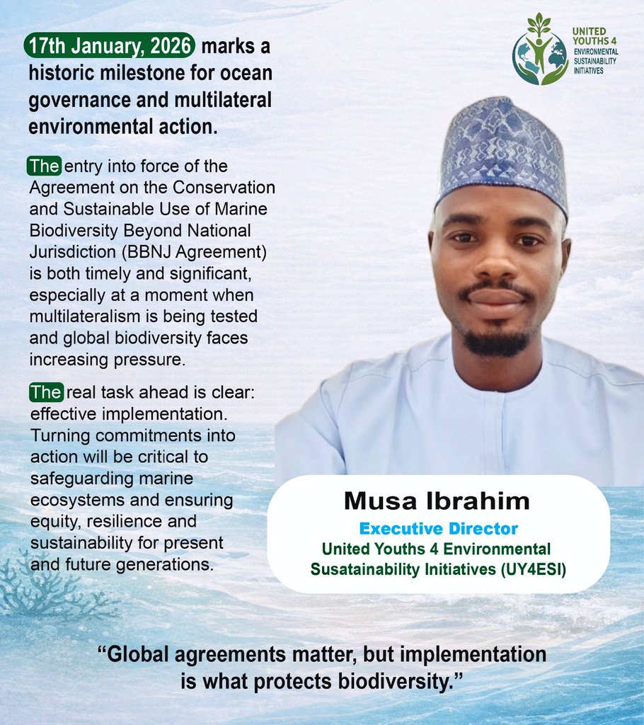 United Youths 4 Environmental Sustainability Initi tweet media