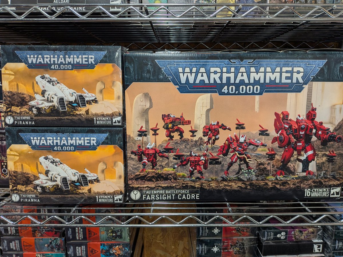 Tsukuro_tenchou's tweet image. 久々の宣伝！

タウのバトルフォースを買ったひとはこれで軍拡よ！

結局リップタイド、ブロサイ、クライシスは複数欲しいもんね〜！

・バトルフォース
・ピラニア2個

合計¥47,000になるところ、
送料込で¥46,000で提供するで〜！！
なんならここから始めてもいいよな？
必要ならコデックスもぜひ！…