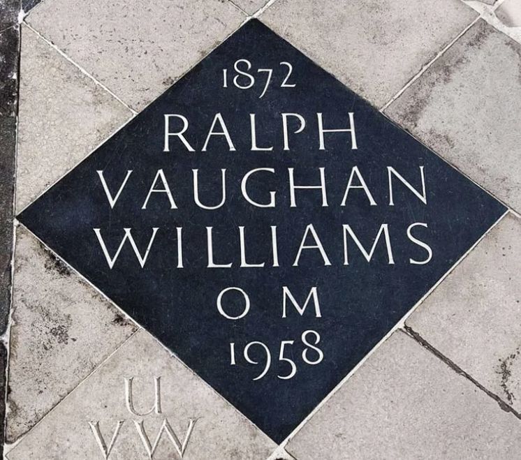 Image for the Tweet beginning: The ashes of Ralph Vaughan