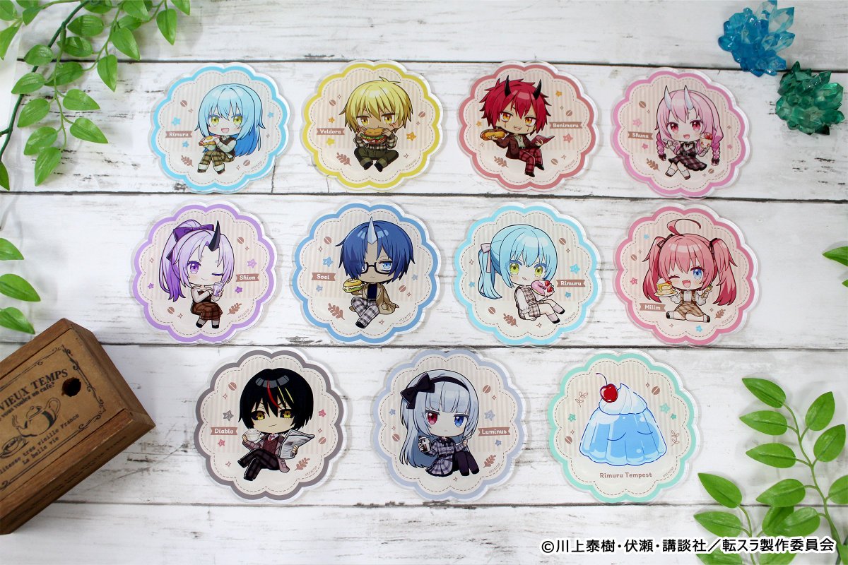 アニメ「転生したらスライムだった件」より、 アクリルコースターなど