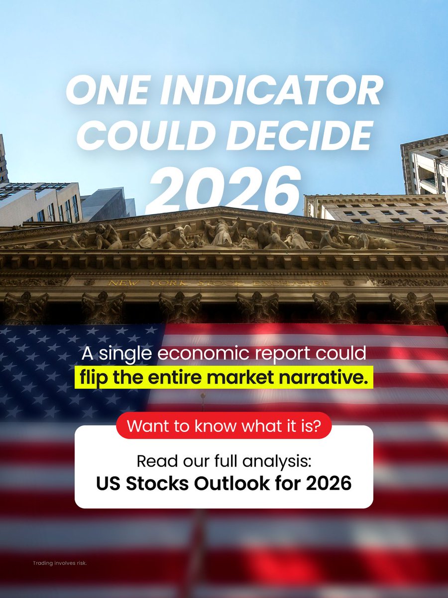 dooprime's tweet image. 📈 US Stocks Outlook for 2026: Is the rally sustainable? 

Explore S&amp;amp;P 500 forecasts, key risks, and what traders should watch next year 🔍 dooprime.link/4jVWDYE 

#USStocks #StockMarketOutlook #SP500 #MarketAnalysis #TradingInsights #Equities #GlobalMarkets #DPrime