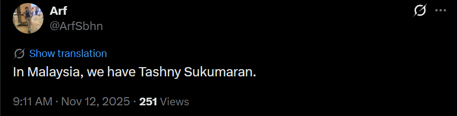 Tashny Sukumaran tweet media