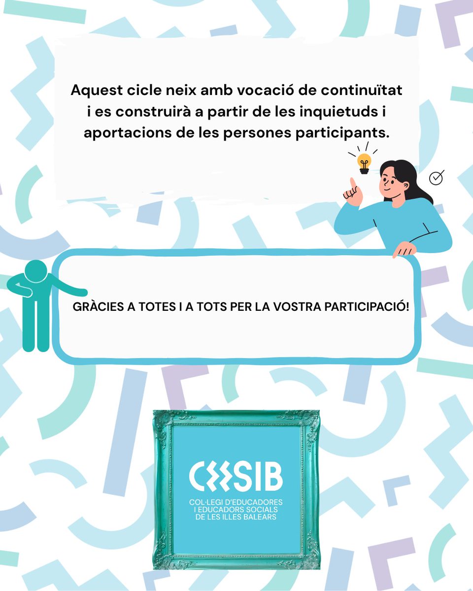 🔝 Atenent a la recollida i anàlisi de les vostres propostes i suggeriments, durant el 2026, posarem en marxa un cicle de trobades adreçades a educadores/es socials, amb l’objectiu de crear espais de proximitat, intercanvi i cura professional #educacionsocial #autocuidado