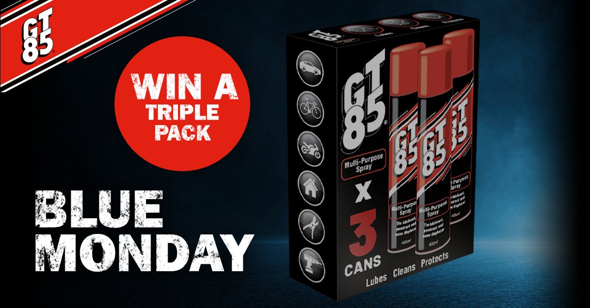 Blue Monday? Not here. 

We're giving away a GT85 Triple Pack to boost your mood and maintenance game.

To enter:
• Like this post
• Follow us
• Share to your story or repost

Want more of the good stuff? Enter before 31.01.2026.

You snooze, you lose.

Read more about it