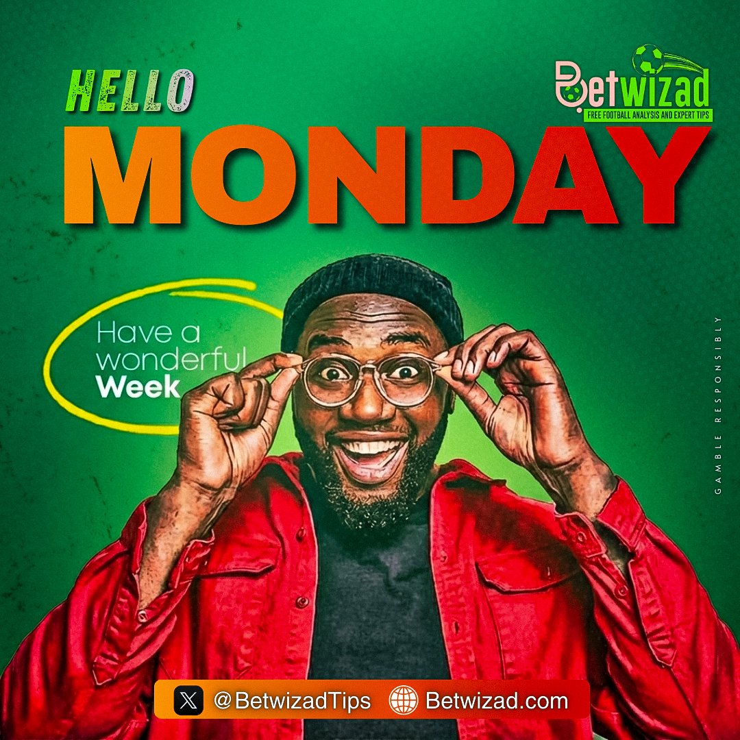BetwizadTips's tweet image. Hello Monday! 👋 New week, new opportunities to win. Let’s make it a profitable one with the best expert insights. Visit Betwizad.com for your free football analysis today! ⚽🚀a

#betwizad 
Happy New Week
#AFCON2025 highlights
#Playsmart