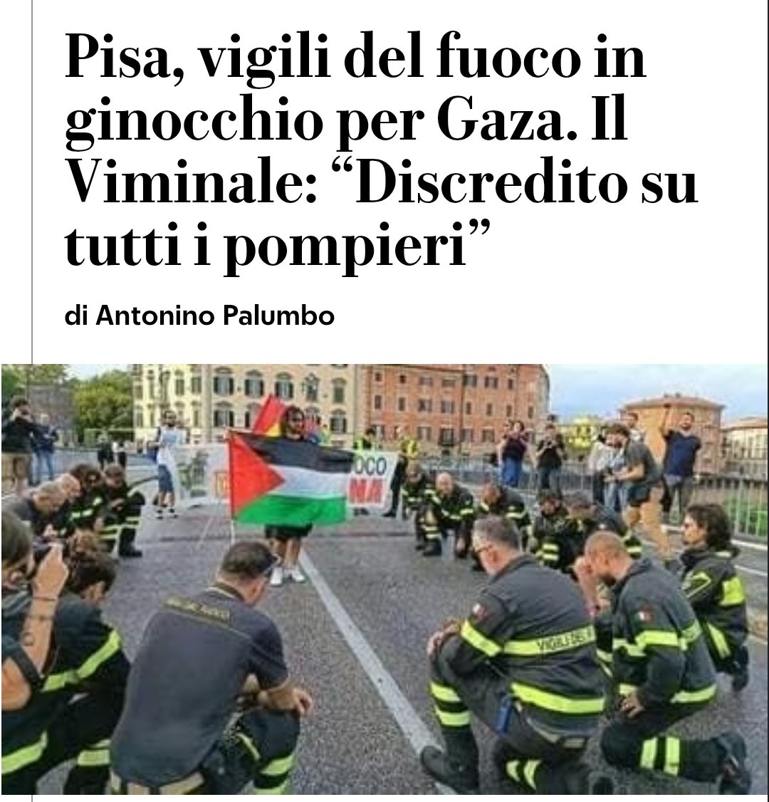 manginobrioches's tweet photo. Discredito su tutto il Viminale. 

#Gaza #pompieri #Viminale https://t.co/SR6vwu3g8w