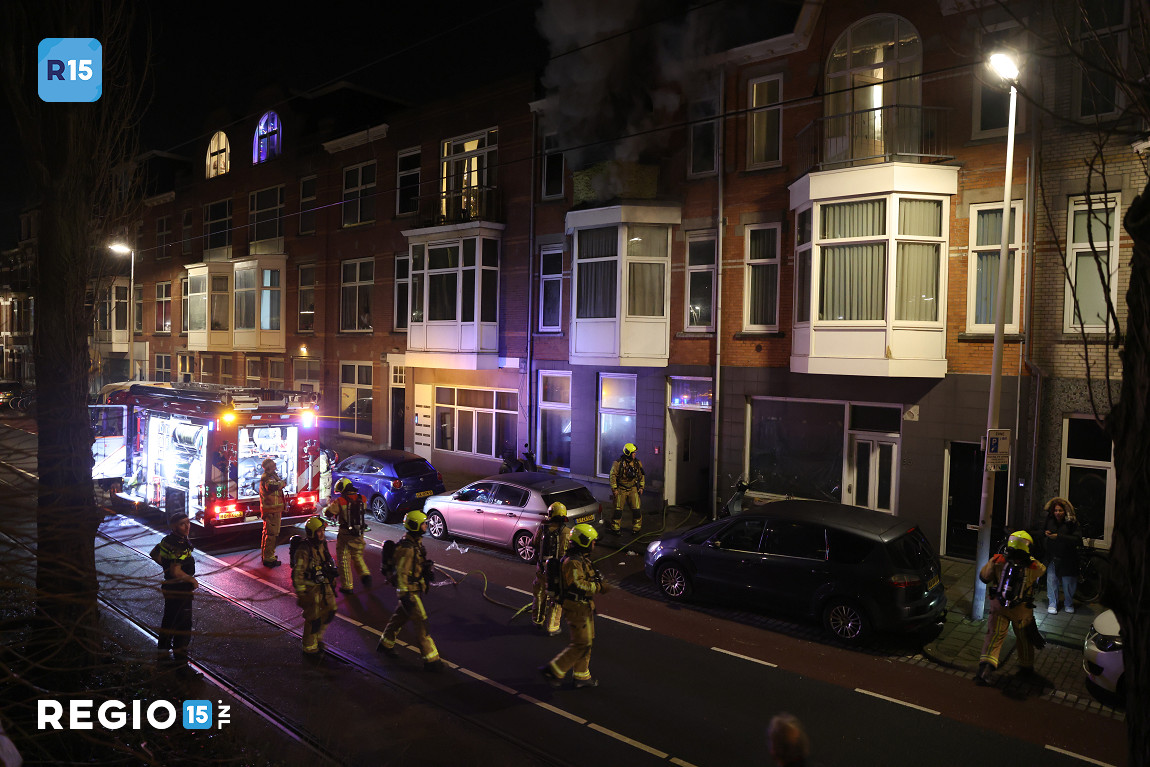Flinke woningbrand op de Weteringkade