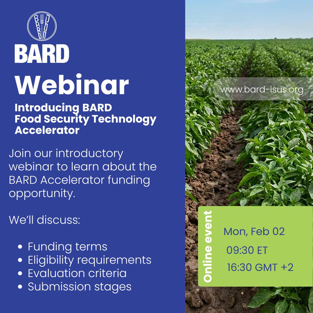 BARD US Israel Binational Agricultural R&D tweet media