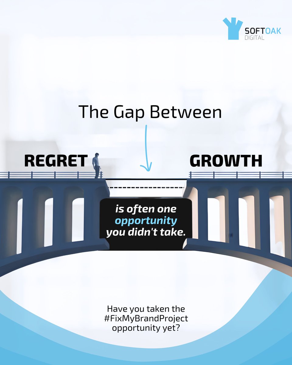 Most growth doesn’t come from doing more, it comes from recognising the moments that matter and choosing not to ignore them.

Have you taken the #fixmybrandproject opportunity yet?
Simply send us a dm or email  info@softoakdigital.com to get your slot today.

#brandgrowth