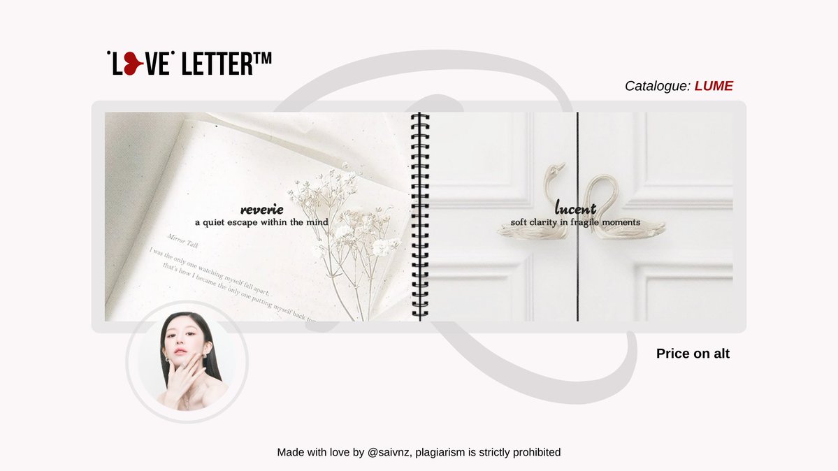 saivnz's tweet image. Mind to repost? Danke! ★

Hi folks, ready stock from the “LUME” catalogue featuring Ms. Go Younjung is now available. If this selection resonates with you, feel free to reach out through my DMs. 

Check alt for details. #zonauang