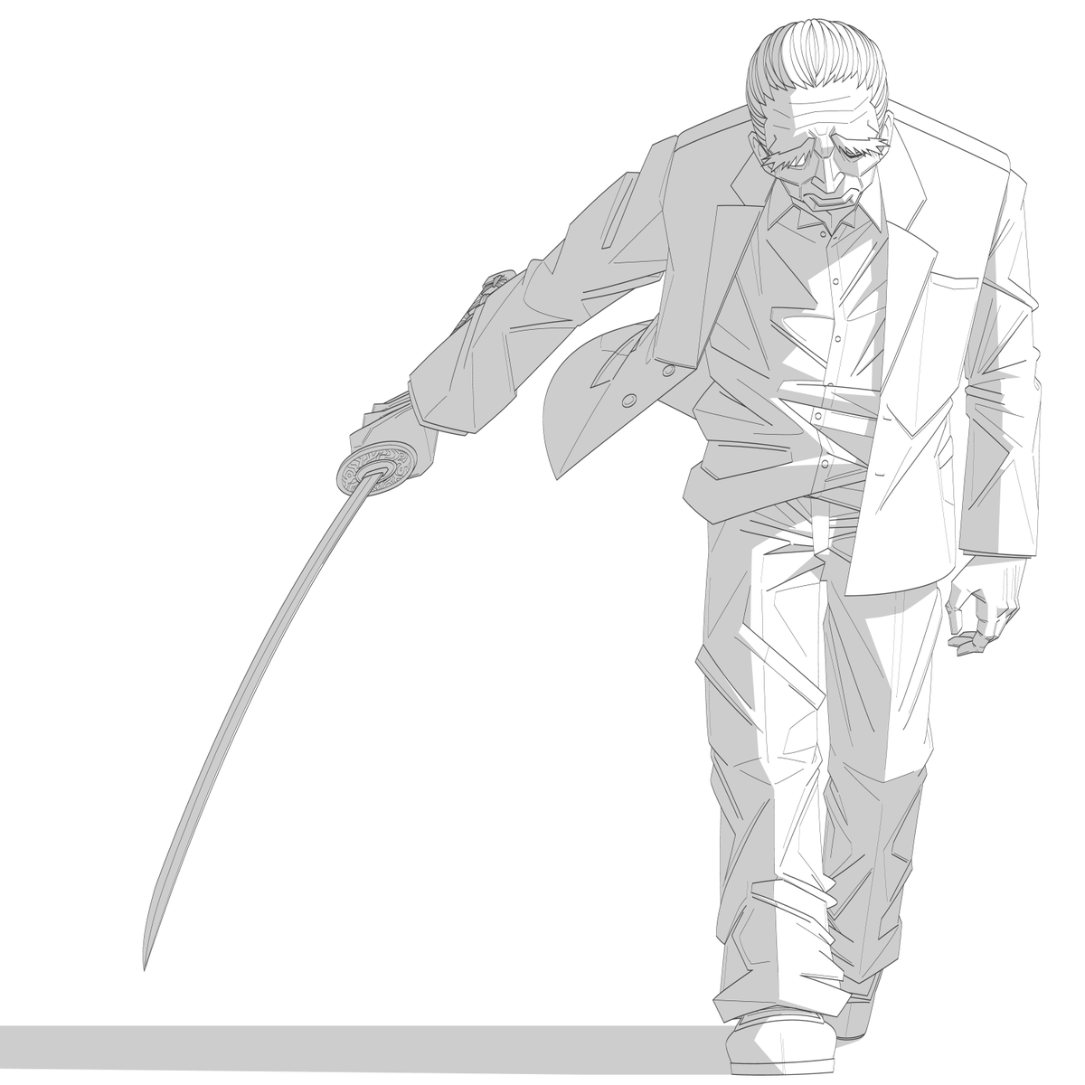 篁さん（サカモトデイズ）
おじいちゃん、敵はもう斬ったでしょ。