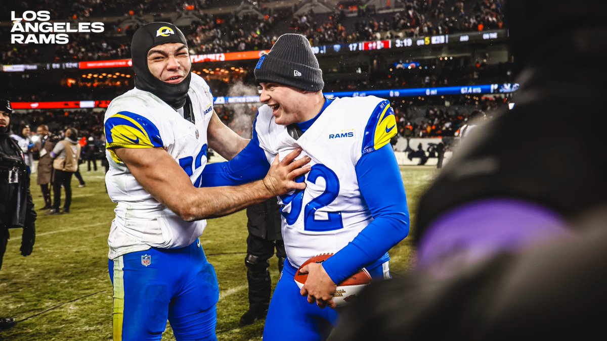 RamsNFL's tweet photo. A LITTLE COMMOTION FOR THE THICCER KICKER! https://t.co/tUe28zvMYs