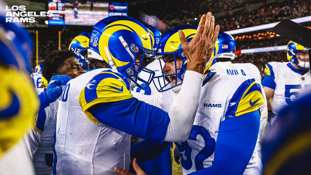 RamsNFL's tweet photo. A LITTLE COMMOTION FOR THE THICCER KICKER! https://t.co/tUe28zvMYs