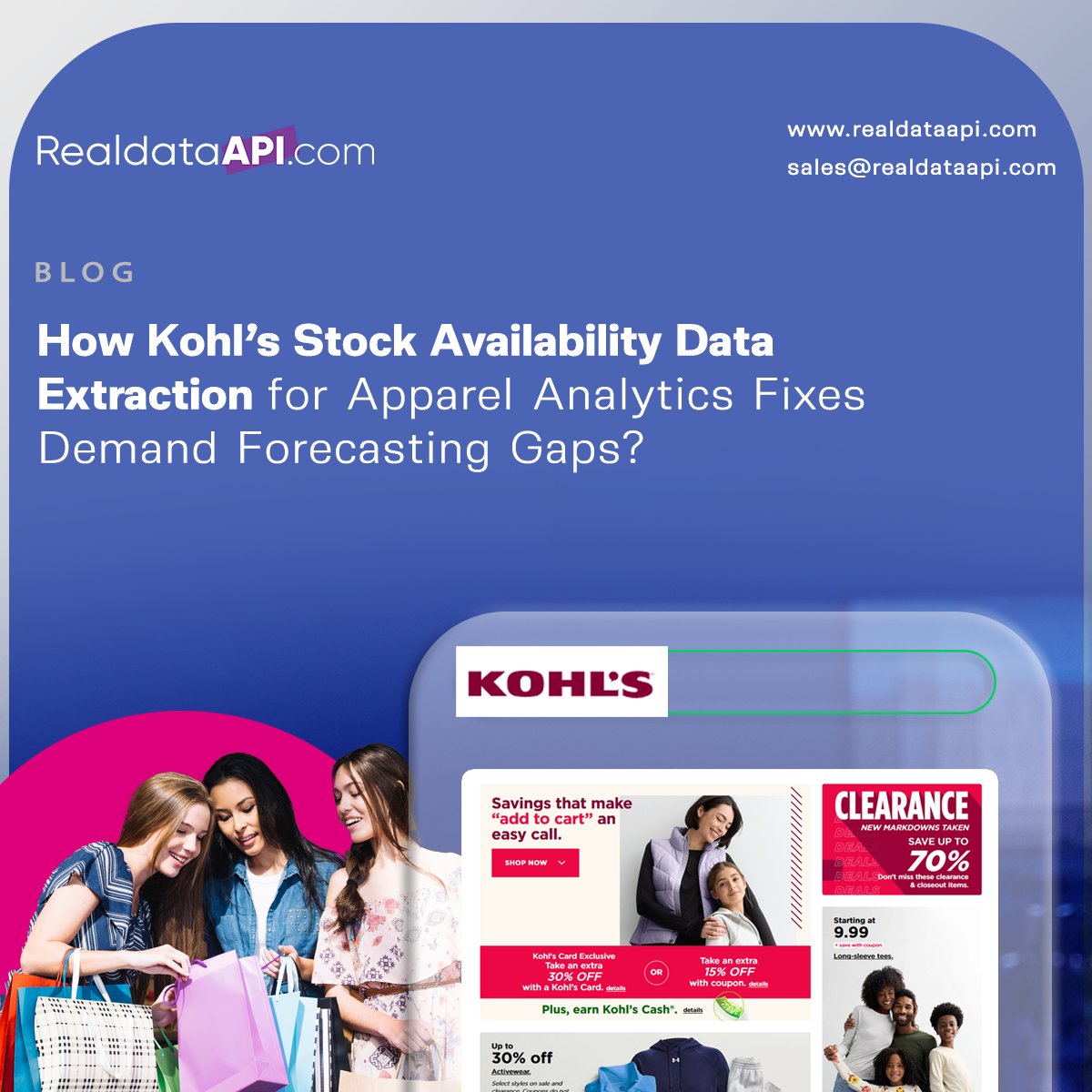 realdatascrape's tweet photo. 🚀 #KohlsApparelInsights – Unlock Real-Time Stock, Pricing &amp; Product Data from Kohl’s

👉 Explore More >>> https://t.co/hCwtSnD6Oz
📩 Contact us: sales@realdataapi.com

#Kohls #RetailData #ApparelInsights #StockAvailability #PricingAnalytics #InventoryData https://t.co/V1sLuyyrgF