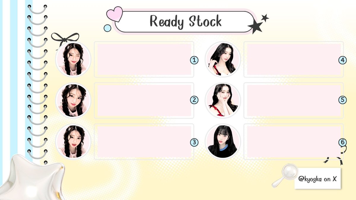 kyogka's tweet image. ₊⊹ 𐔌 help repost or like please! tysm 𐦯 ₊⊹

hai hai! aku lagi ada ready stock 10 LAYOUT PLAIN : wonyoung, ian, karina.

harga 2000 udah dapet PNG file yaah! payment via QRIS okay, yang mau jajan bisa DM atau chat tele aku!! ₊⊹ ૮꒰ྀི ᵔ ᵕ ᵔ ꒱ྀིა

#zonauang