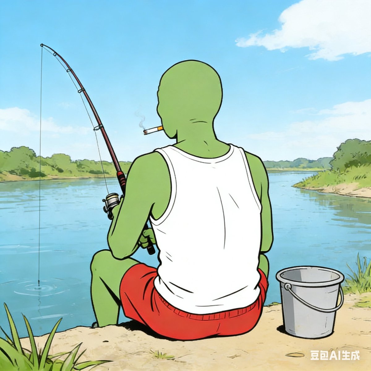 People holding $wojak enjoy retirement life (already suffering from erectile dysfunction)