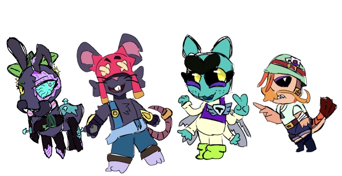 BarbatosSakura's tweet photo. Small creatures with a strong heart
#BrawlStarsmoe #brawlstarstrunk #brawlstarseve #brawlstarshank #BrawlSlopsAU #BrawlStarsArt https://t.co/qgFsbpN8Vn