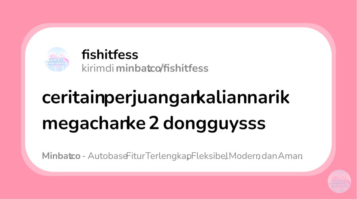 FISH IT FESS ‼️ WTT CANTUMIN UNAME tweet media