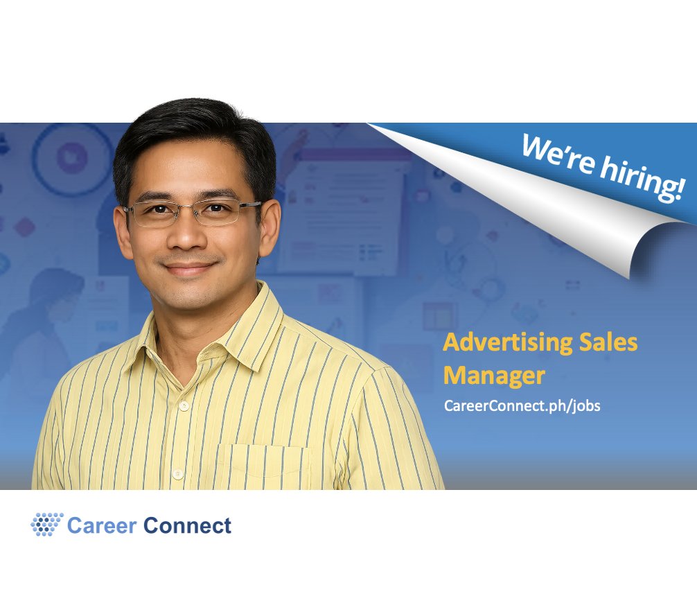 CareerConnectph's tweet photo. Drive revenue, build brands, and lead high-impact advertising partnerships. 
Career Connect is hiring an Advertising Sales Manager

#jobs #jobopening #hiring #careerconnect #OpportunitiesAwait 

https://t.co/3ZXGpEyqap https://t.co/OWu6aA7W5V