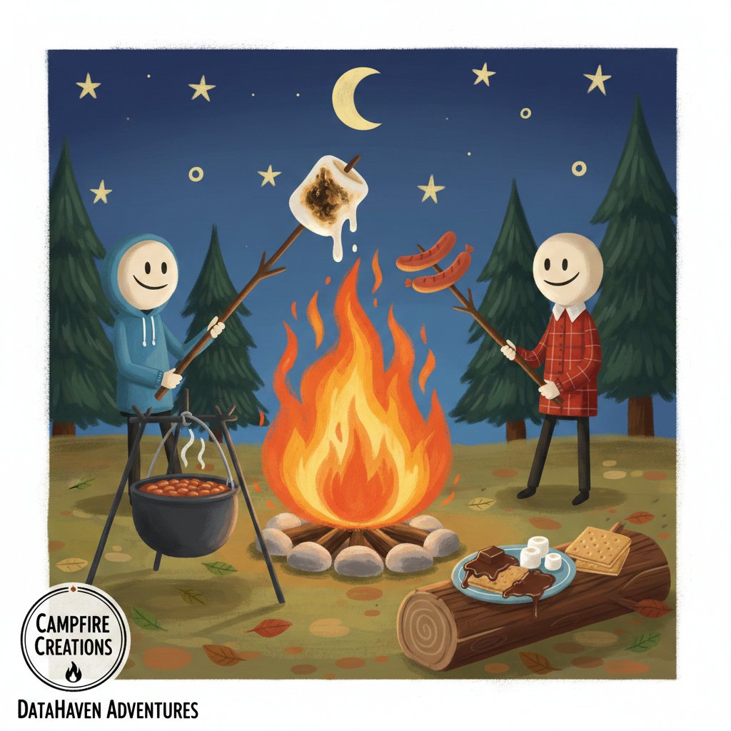 First night at Camp Haven and the campfire is glowing bright! I’m cooking marshmallows and sharing stories under the stars while building with an amazing community. Excited to grow, learn, and create together at Camp Haven! 🌲✨ <a href="/DataHaven_xyz/">DataHaven 🫎</a>