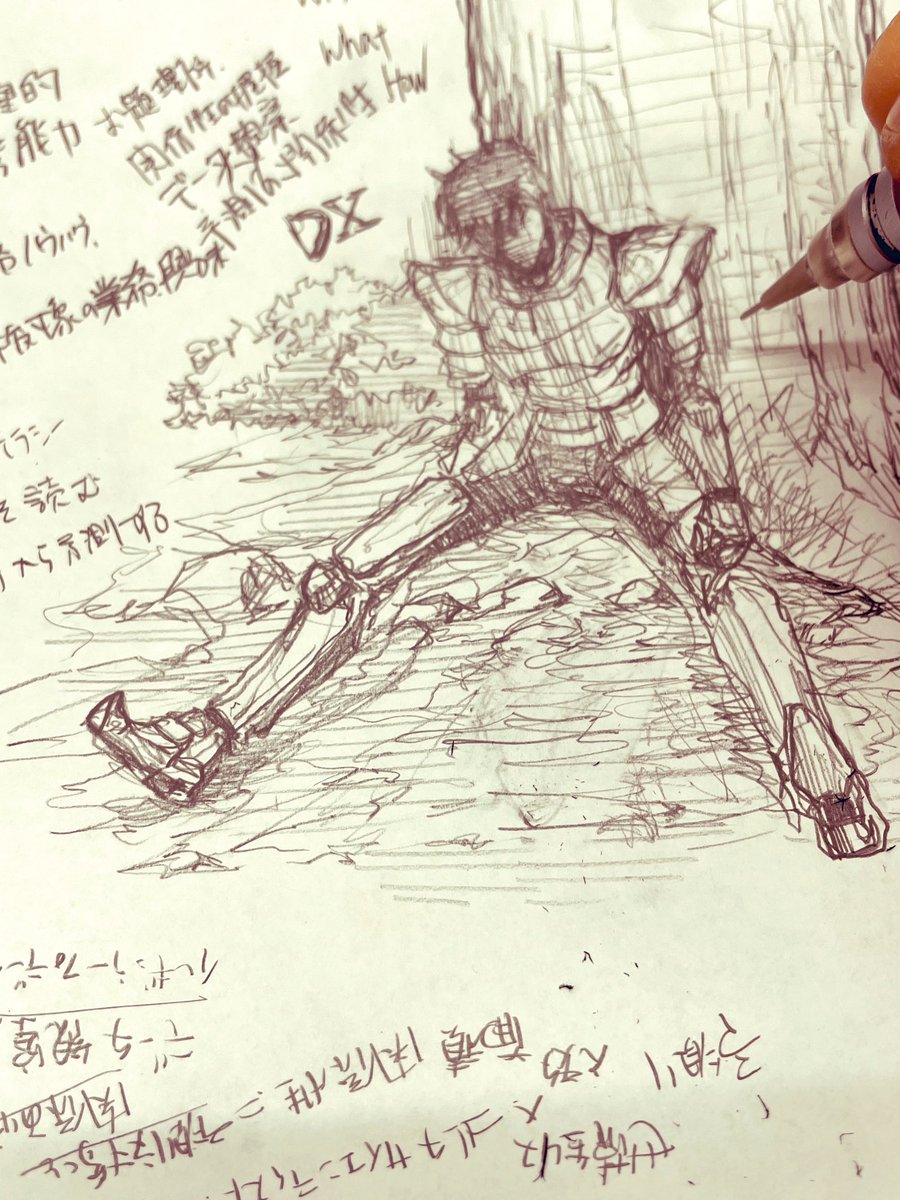 dezainnahibi's tweet photo. 勉強してる最中に描き始めると当然こっちがメインになりますよね…(今の心情がそのまま絵になってます…あー！やりたくね〜笑) https://t.co/oTq544ejrj