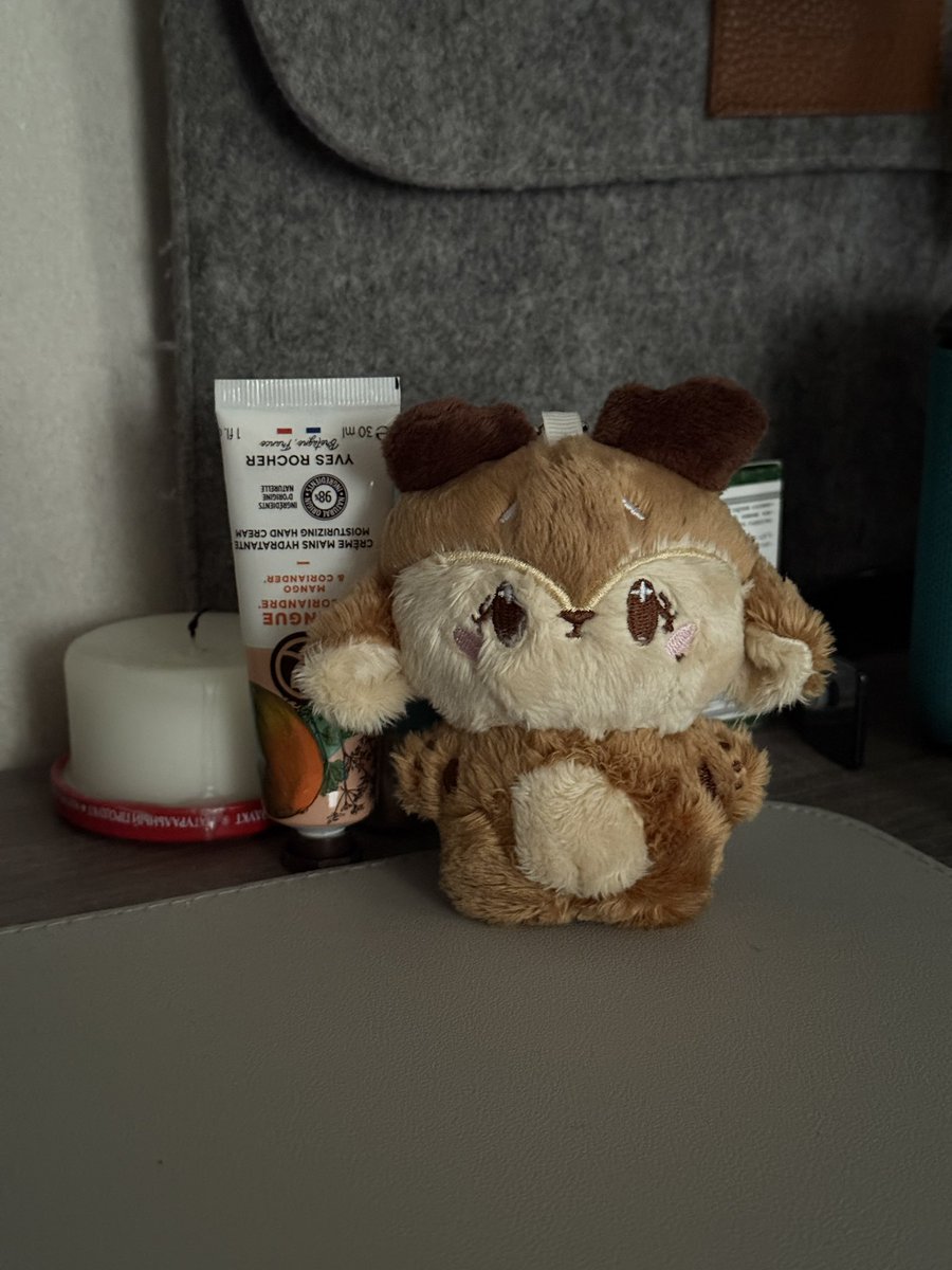 Моя младшая сестренка подарила мне на комбэк Энха🥹
Я не люблю игрушки-брелки, но так рада, что она подумала обо мне 🥹🥲Буду носить на сумочке, она у меня как раз коричневая 🥰