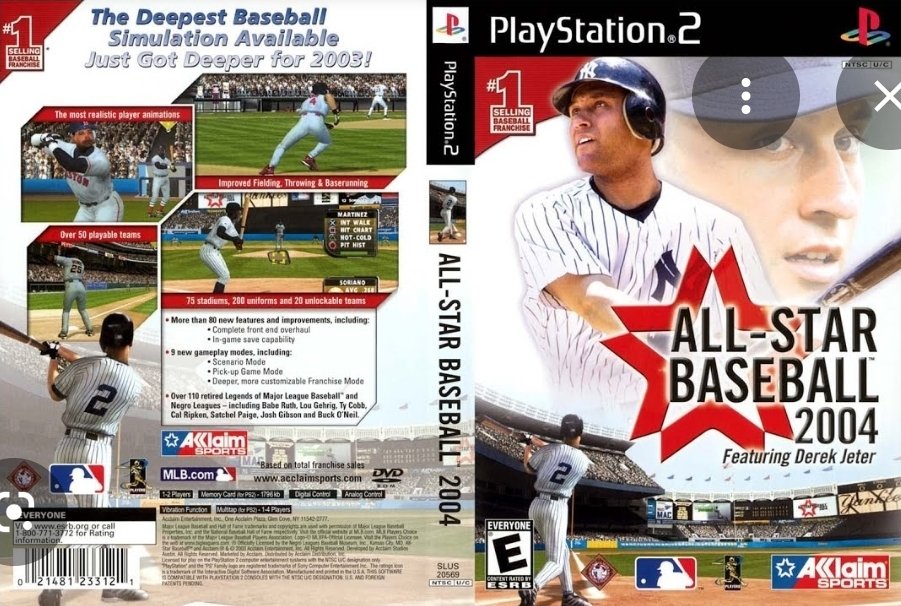 BrandonGood1989's tweet photo. @softdrinktv  I love your content.  Have you ever considered doing a video about  All Star Baseball 2004? Growing up i thought it was a great game with a ton of features like stadium tours. The series died and I never knew why. https://t.co/DazEOneHnB