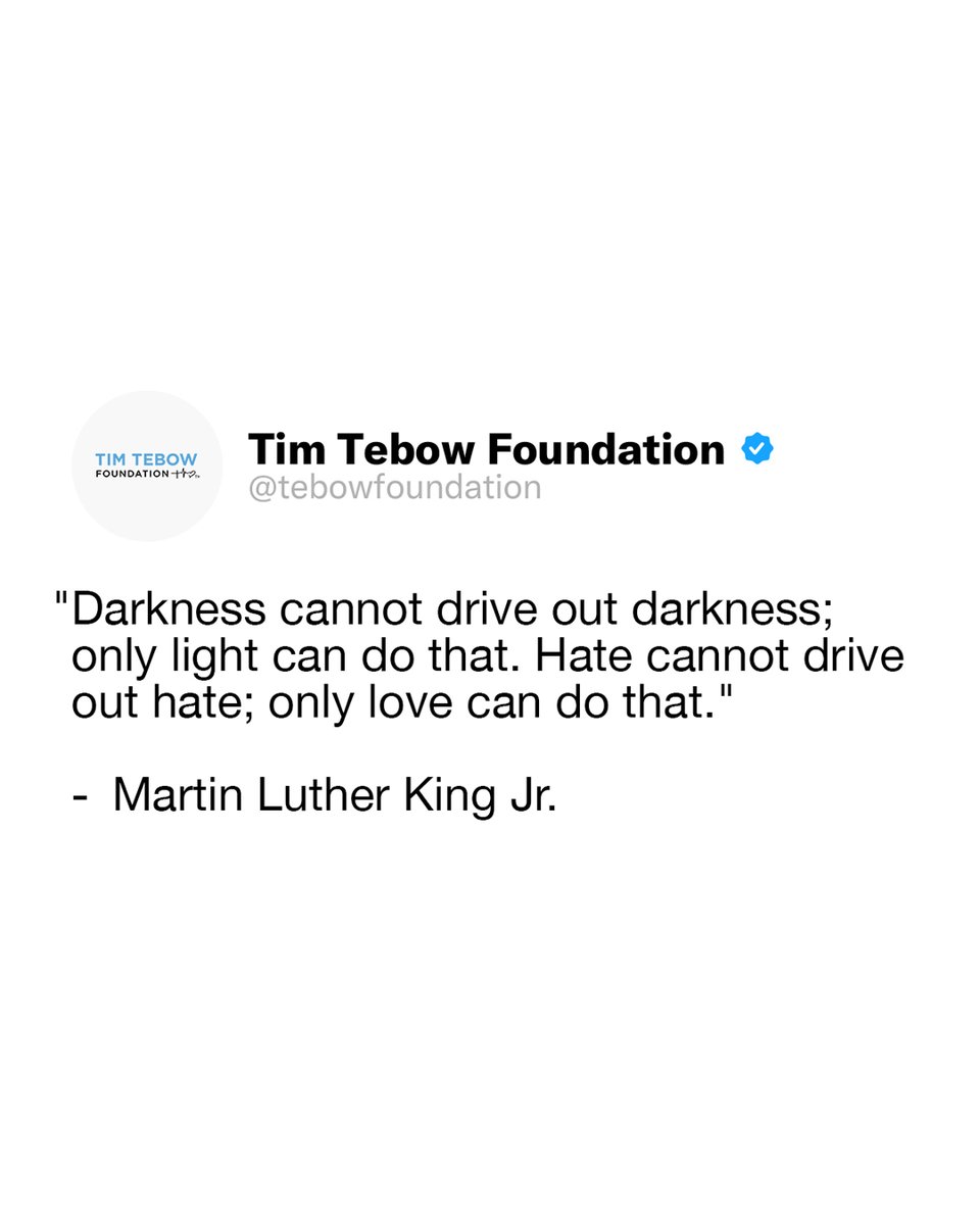 Tim Tebow Foundation tweet media