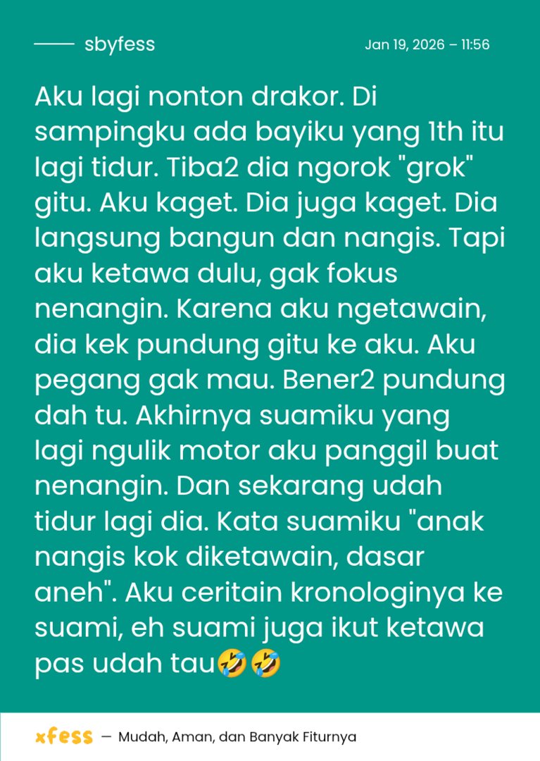 sbyfess's tweet image. Cerita dikit -rek
Mungkin urat geliku udah putus kali ya.. lihat lucu dikir ketawa😭
