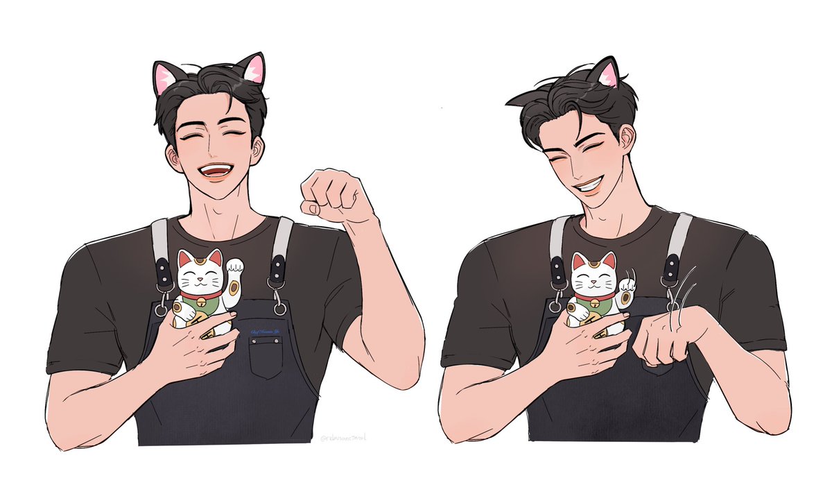 rebusancimol's tweet image. 복 받아라 냥! 🐈‍⬛🍀

#하민 #PLAVE