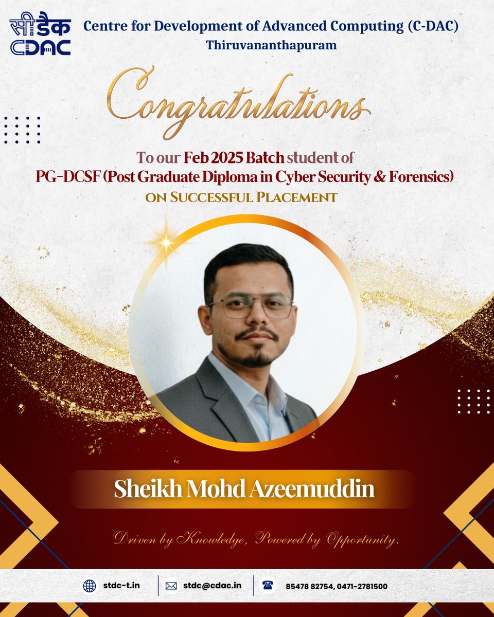 CDAC Thiruvananthapuram Training tweet media