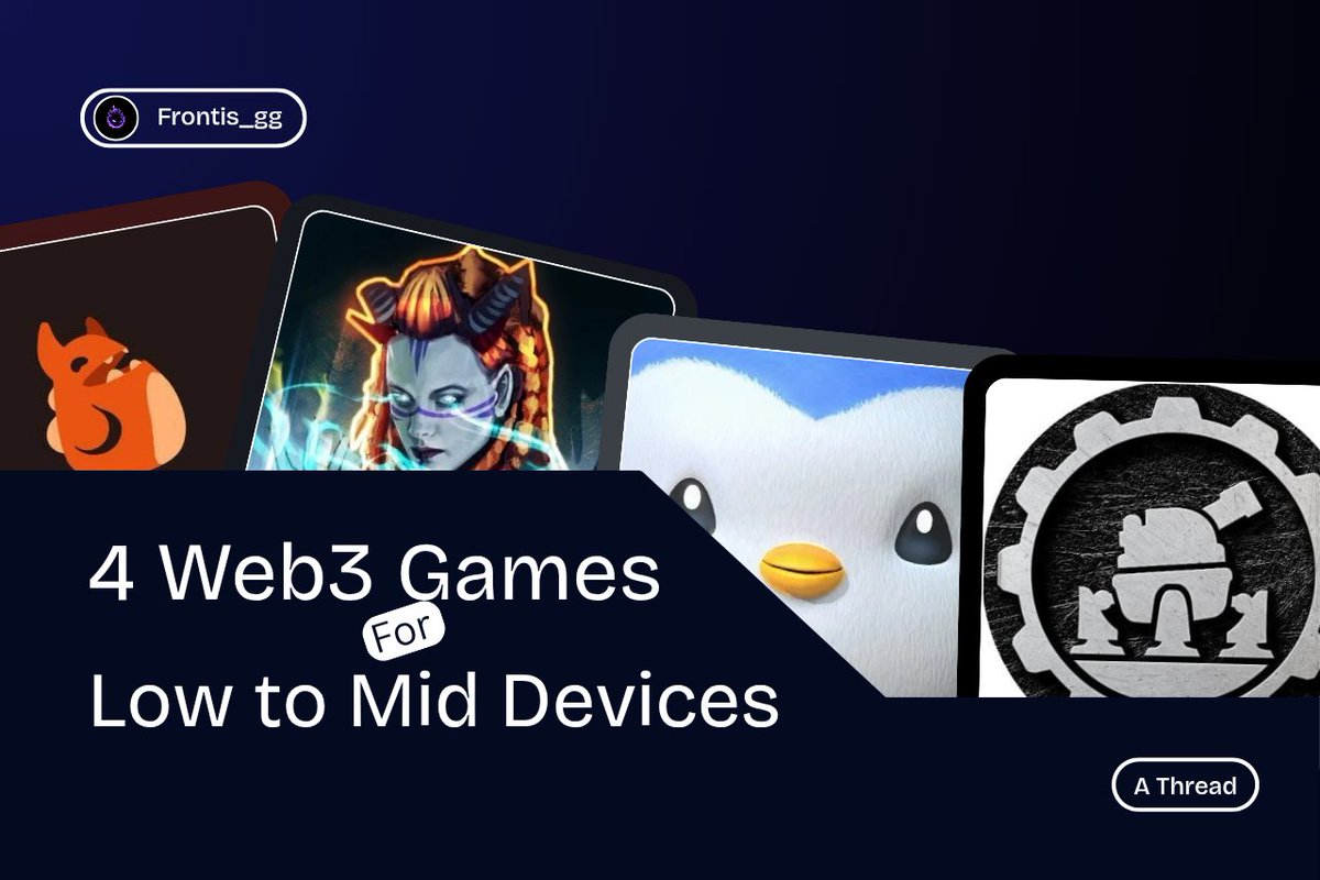 Web3 games are getting broader and some are getting lighter 

Your device no longer has to be an hindrance

There are different genres of games that  works on everyday devices 

Here’s a lineup of 4 Web3 games that are friendly for low-to-mid devices