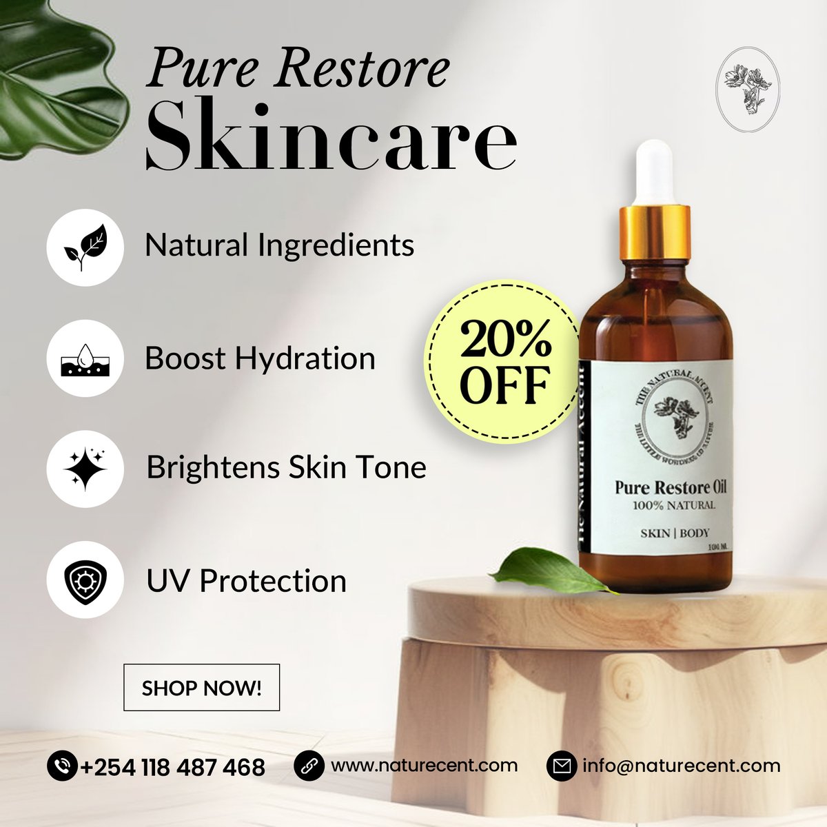 naturecentre's tweet photo. Get the true benefits of 100% natural ingredients,
Boost your skin hydration and brighten your skin tone!
#PureRestore #TheNaturalAccent https://t.co/7VeiT7CJ5W