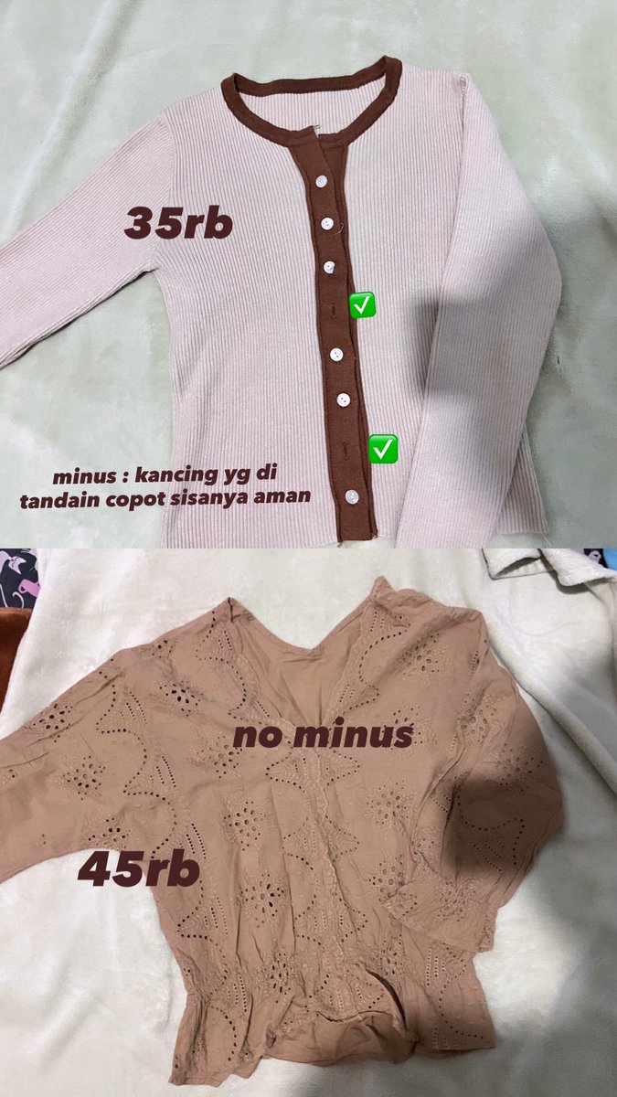 mtchaala's tweet photo. wts cardi dan blouse gemess
bisa oren yap minat dm aja https://t.co/IanIFaeDYc