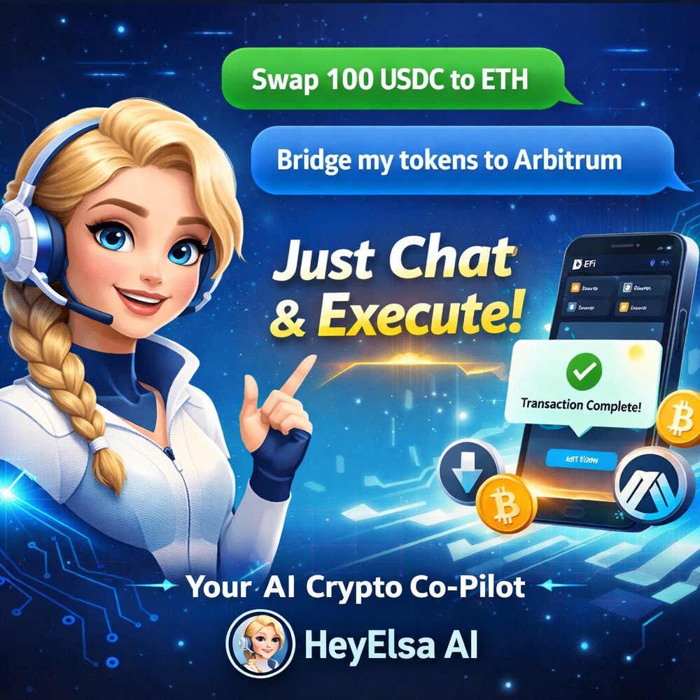 💡 Ever wished your crypto moves could be as easy as chatting? Meet HeyElsa  AI your personal AI crypto co‑pilot! Chat, Execute and Relax. 🌐 @HeyElsaAI  #HeyElsaAI