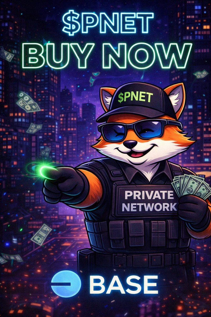 Private_PNET's tweet image. 🦊 PRIVATE NETWORK $PNET is now LIVE on Base

🍣 Trading on SushiSwap
📊 Live tracking on DEXTools
A meme with a serious name.
Early stage. Organic movement.

#PNET #BaseChain #SushiSwap #DEXTools #Crypto #Memecoin