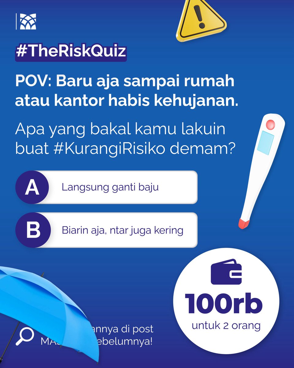 Udah baca post MASINDO sebelumnya? 
Kalau udah, pasti bisa jawab pertanyaan ini dan berkesempatan memenangkan saldo e-wallet total senilai Rp100.000 dari MASINDO untuk 2 orang pemenang!

#Giveaway #Kuis #kuisberhadiah #giveawayindonesia #giveawayalert #GAsaldo #quiztime