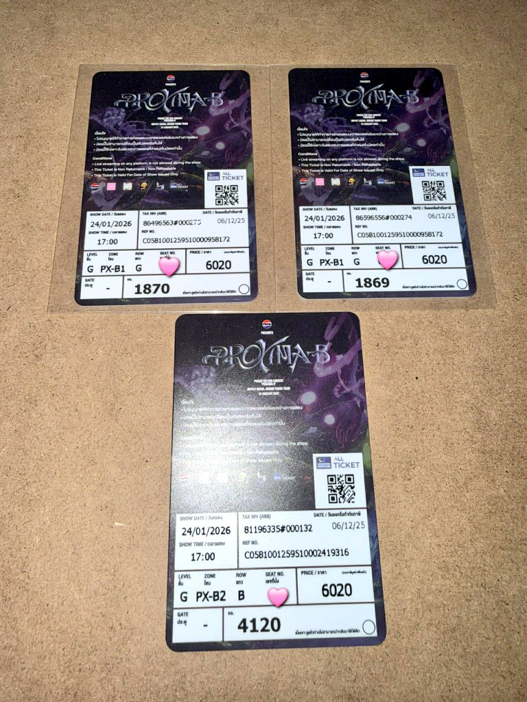 Since so many people DM'd me, I decided to give away three tickets

<a href="/hokhanh612/">kelvin</a> 
<a href="/kili0224/">kili</a> 
<a href="/peanut0624/">PG-Holic</a> 

Congratulations to the winners! 
I hope you guys enjoy the show 💖

#PROXIE_The3rdConcert
#PROXIEth #giveawayUSER