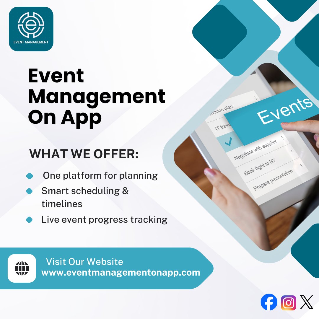 Event Management App: Easily manage your events from anywhere with planning and monitoring all in one place.
Perfect for teams, coordinators, and business looking stress-free 
 eventmanagementonapp.com
#EventManagementOnApp #EventPlanningMadeEasy #SmartEventPlanning #EventTech