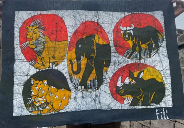 JaskillMaputo's tweet image. Art of the Day! "The Big Five". Buy at: ArtPal.com/Batik?i=320318…