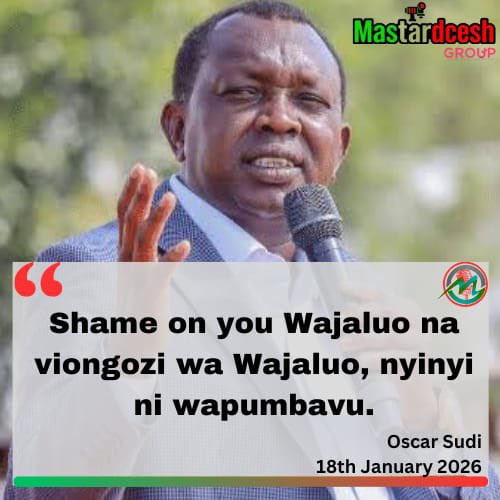 Gone are the days when we could go away with the community profiling,
Luos are the worst community to insult,the regime must be very careful with the reckless talks