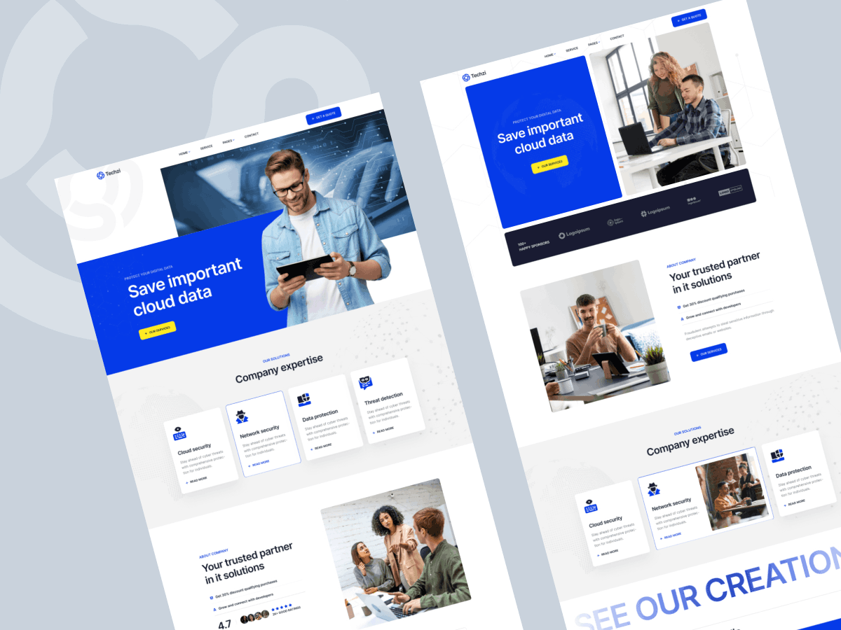 mezarioHQ's tweet photo. Tekzi-Tech &amp; IT Solutions @framer Template

⚡️Live Preview: https://t.co/gruCdqZZIm 

👉Framer Store: https://t.co/SCPIsVd2VM
#FrameReal  #Tech  #viralpost  #Trending  #Designer https://t.co/KAffwsIMxB