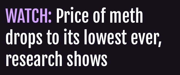 Finally, some good news.