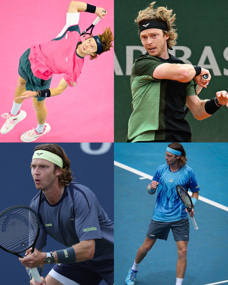 BastienFachan's tweet image. Andrey Rublev has that pretty cool thing going on lately where he tries to blend in with the court or the backdrop at every other tournament he plays