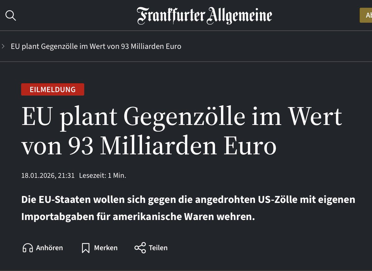 MixeDKD's tweet photo. Kein LNG Gas mehr aus den USA?
Da wird es wohl kalt in Deutschland
Die EU ist abhängig und spielt den Papiertiger im #Handelsstreit
Am Ende knicken sie ein und sind froh, wenn die USA ihnen einen Deal anbietet
Spiel, Satz, Sieg Trump #zollstreit #Groenland #EU https://t.co/aoRHJ5g3y2
